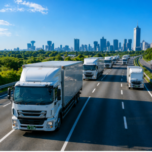 物流会社によるスピード対応と柔軟な輸送体制のイメージ